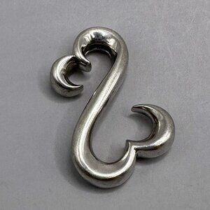 Jane Seymour Open Hearts Pendant JWBR Sterling Silver Simple Classic 1" Large